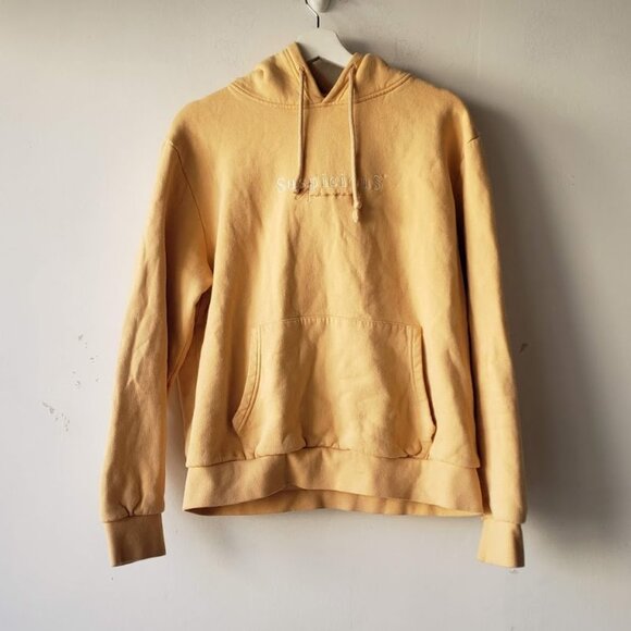 5/$100 SALE - Suspicious Antwerp The Vintage Hoodie Yellow//Brown - Picture 2 of 6